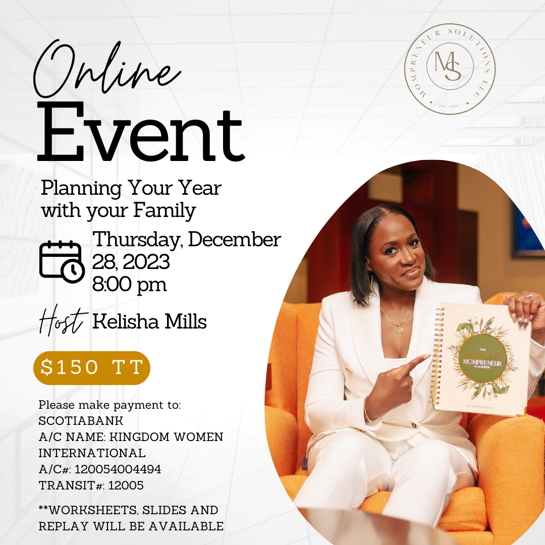 KELISHA MILLS EVENT Plan your Year with your Family